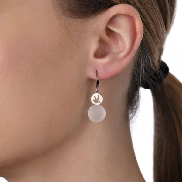 50-Zoe-veduta-Ohrhänger-Ohrschmuck-Taube-stahl-Silber-Bergkristall-weiß-Kugel-matt-Schmuckverleih-Brautschmuckverleih
